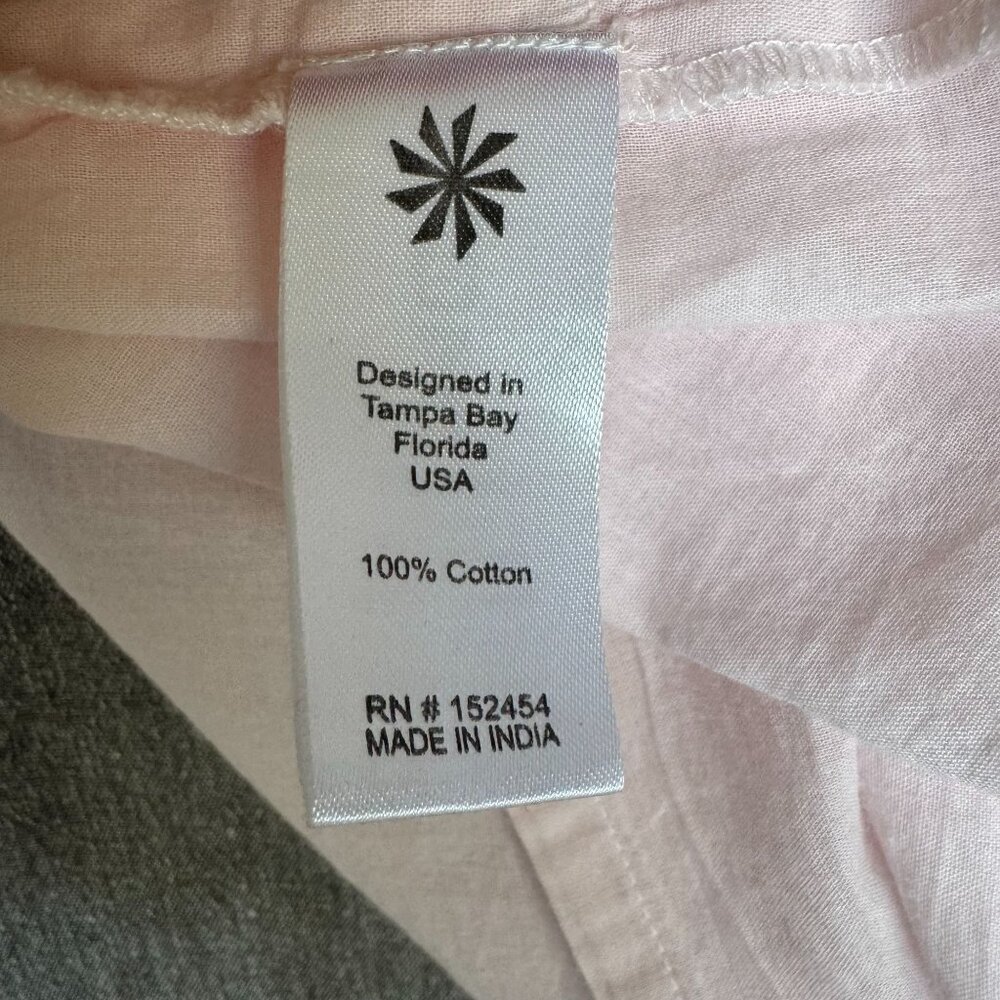 Light Pink Embroidered Cotton Tunic Top - Lily & Co. - Picture 11 of 12